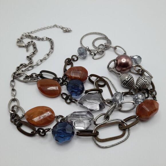 Chico's Long Two Strand Beaded Necklace, 37 Inches, Acrylic Beads - Picture 9 of 10